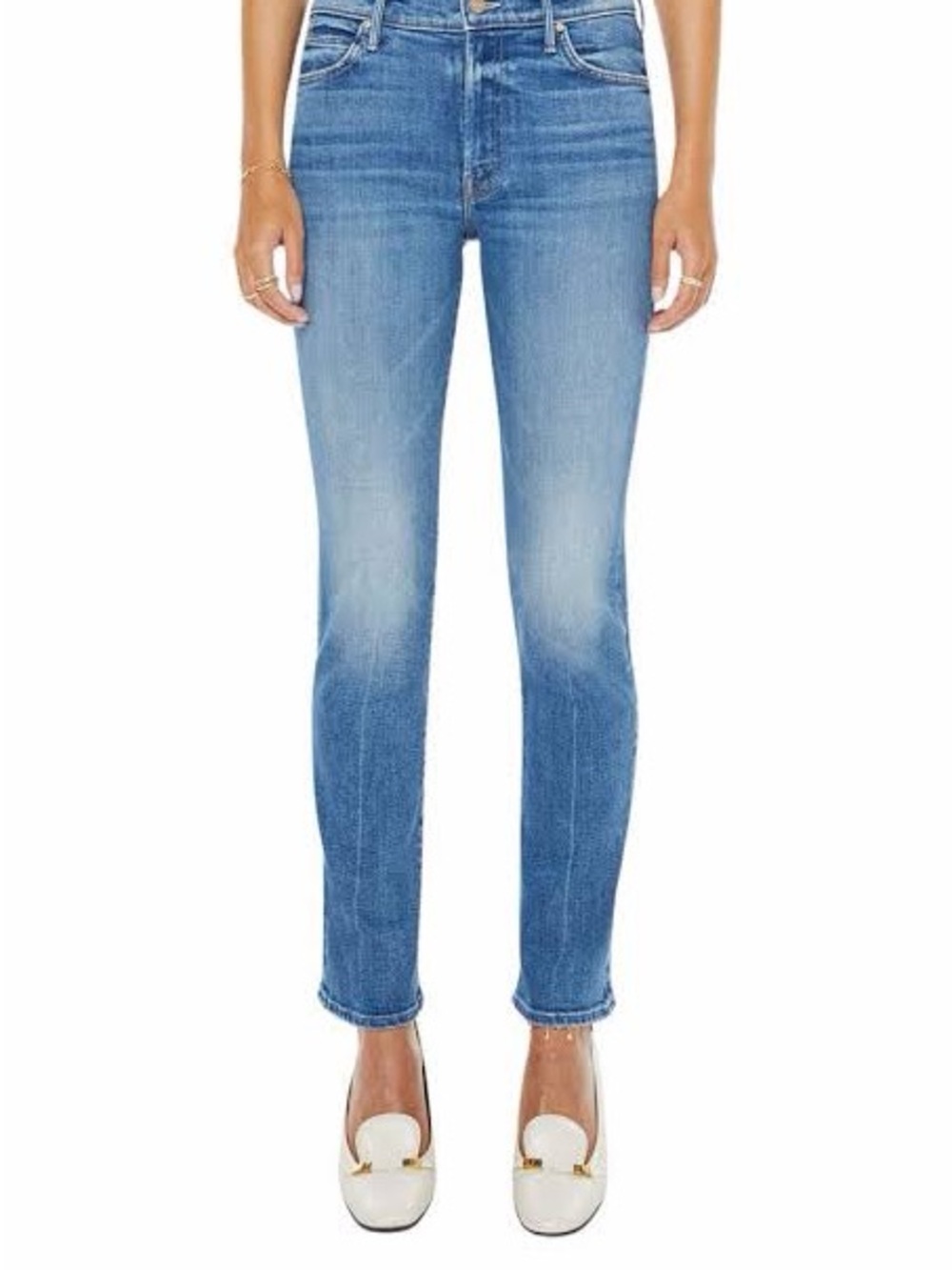 MOTHER Light Blue Skinny Jeans for Women
